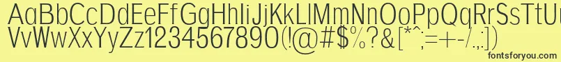 AgajdaRegular Font – Black Fonts on Yellow Background