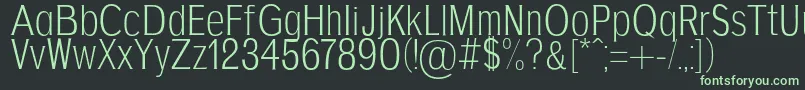 AgajdaRegular Font – Green Fonts on Black Background