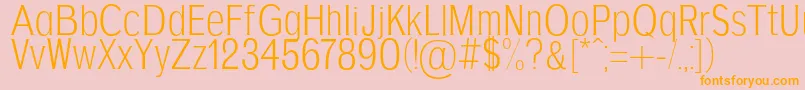 AgajdaRegular Font – Orange Fonts on Pink Background