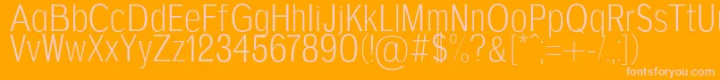 Шрифт AgajdaRegular – розовые шрифты на оранжевом фоне