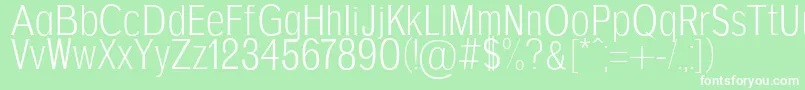 AgajdaRegular Font – White Fonts on Green Background