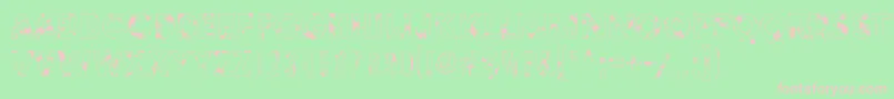 MethodsOfEscape Font – Pink Fonts on Green Background
