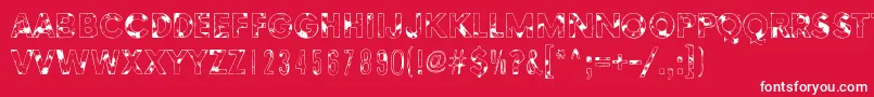 MethodsOfEscape Font – White Fonts on Red Background