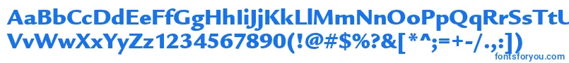LegacySansMdItcTtUltra Font – Blue Fonts on White Background