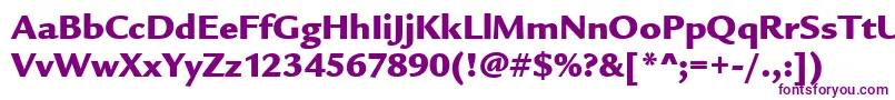LegacySansMdItcTtUltra Font – Purple Fonts on White Background