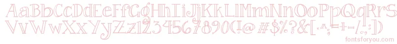 Jandacurlygirlserif Font – Pink Fonts on White Background