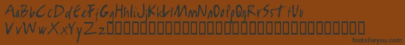 RamboKiller Font – Black Fonts on Brown Background