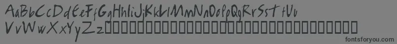 RamboKiller Font – Black Fonts on Gray Background