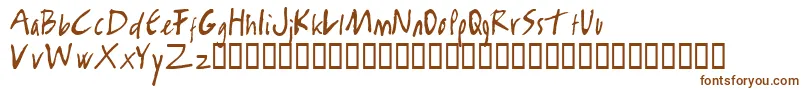RamboKiller Font – Brown Fonts on White Background