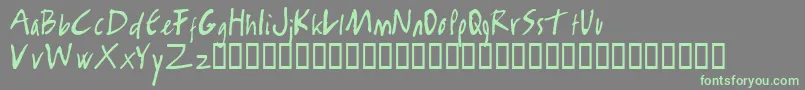 RamboKiller Font – Green Fonts on Gray Background