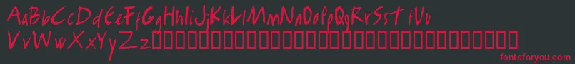 RamboKiller Font – Red Fonts on Black Background