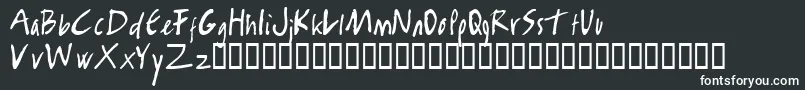 RamboKiller Font – White Fonts on Black Background