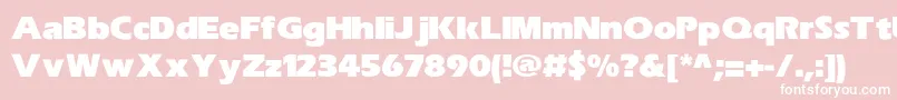 EricUltralight Font – White Fonts on Pink Background