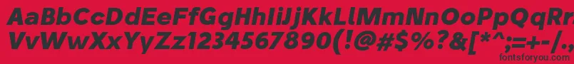 StiluBoldoblique Font – Black Fonts on Red Background