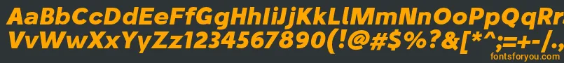 StiluBoldoblique Font – Orange Fonts on Black Background