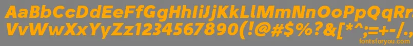 StiluBoldoblique Font – Orange Fonts on Gray Background