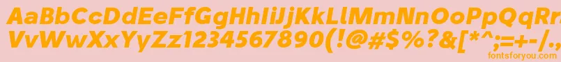 StiluBoldoblique Font – Orange Fonts on Pink Background