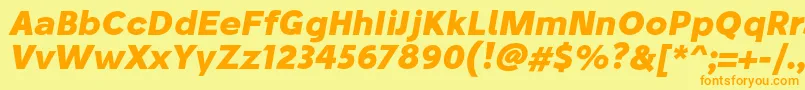 StiluBoldoblique Font – Orange Fonts on Yellow Background
