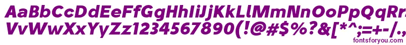 StiluBoldoblique Font – Purple Fonts on White Background