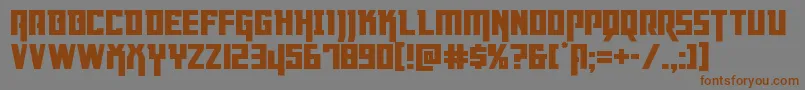 Dangerflight Font – Brown Fonts on Gray Background