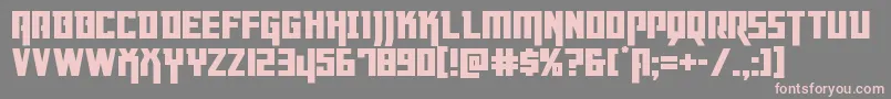 Dangerflight Font – Pink Fonts on Gray Background