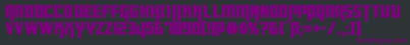 Dangerflight Font – Purple Fonts on Black Background