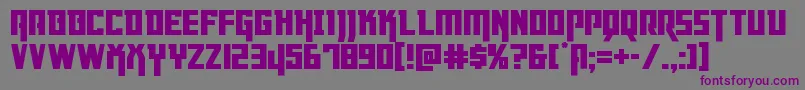 Dangerflight Font – Purple Fonts on Gray Background