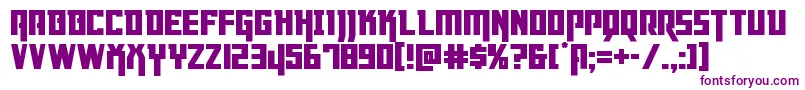 Dangerflight Font – Purple Fonts on White Background