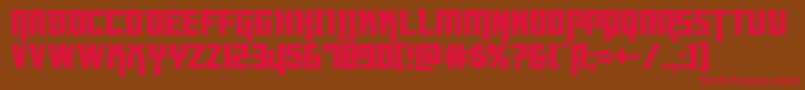 Dangerflight Font – Red Fonts on Brown Background