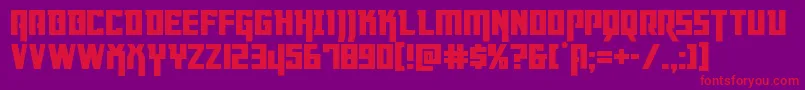 Dangerflight Font – Red Fonts on Purple Background