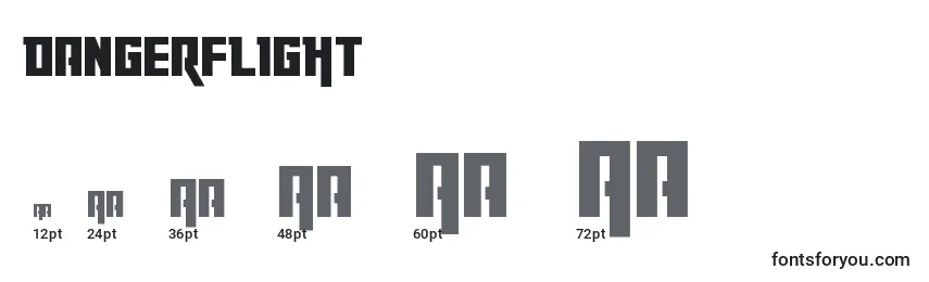 Dangerflight Font Sizes