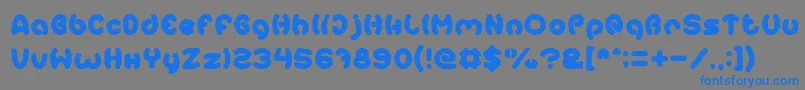 Шрифт EarthHeart – синие шрифты на сером фоне