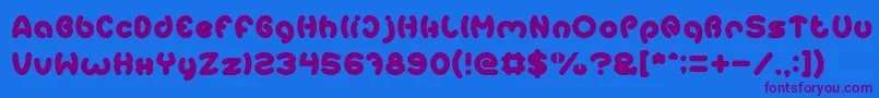 Шрифт EarthHeart – фиолетовые шрифты на синем фоне