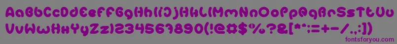Шрифт EarthHeart – фиолетовые шрифты на сером фоне