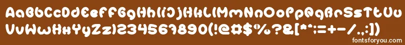 Шрифт EarthHeart – белые шрифты на коричневом фоне
