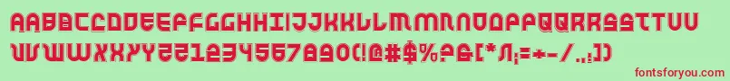 More about TrekTrooperAcademy Font TrekTrooperAcademy Font – Red Fonts on Green Background