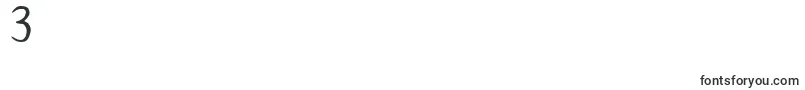 Шрифт SupernaturalKnight – шрифты цифры 3