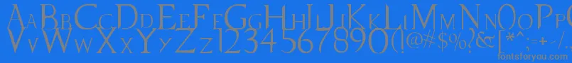 SupernaturalKnight Font – Gray Fonts on Blue Background