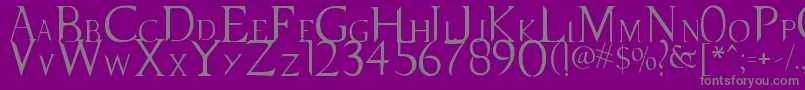 Police SupernaturalKnight – polices grises sur fond violet