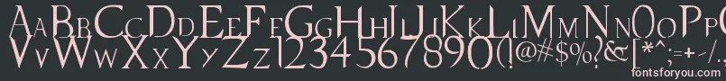 SupernaturalKnight Font – Pink Fonts on Black Background