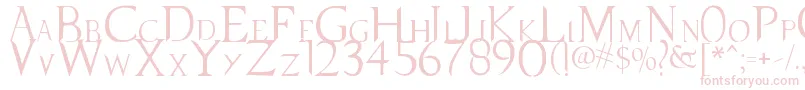 SupernaturalKnight Font – Pink Fonts on White Background