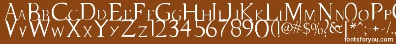 SupernaturalKnight Font – White Fonts on Brown Background