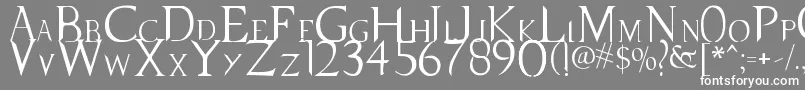 SupernaturalKnight Font – White Fonts on Gray Background