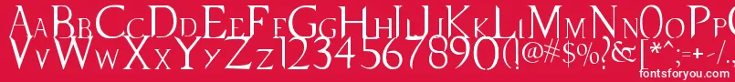 SupernaturalKnight Font – White Fonts on Red Background