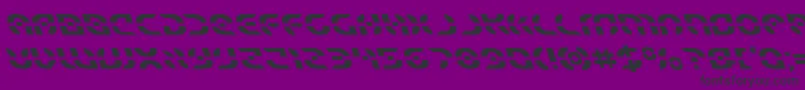 Starfighterleft Font – Black Fonts on Purple Background