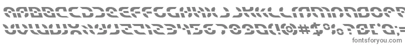 フォントStarfighterleft – 白い背景に灰色の文字