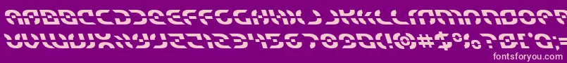 Starfighterleft Font – Pink Fonts on Purple Background