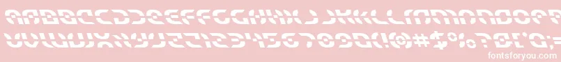 Starfighterleft Font – White Fonts on Pink Background