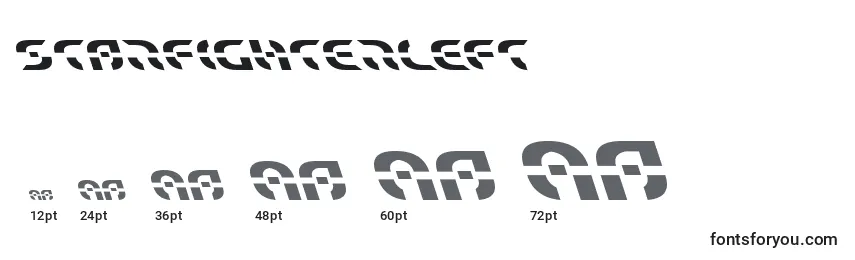Starfighterleft Font Sizes