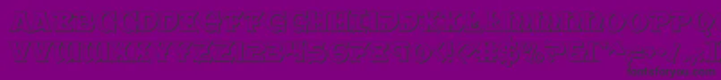 Warpriest3D Font – Black Fonts on Purple Background